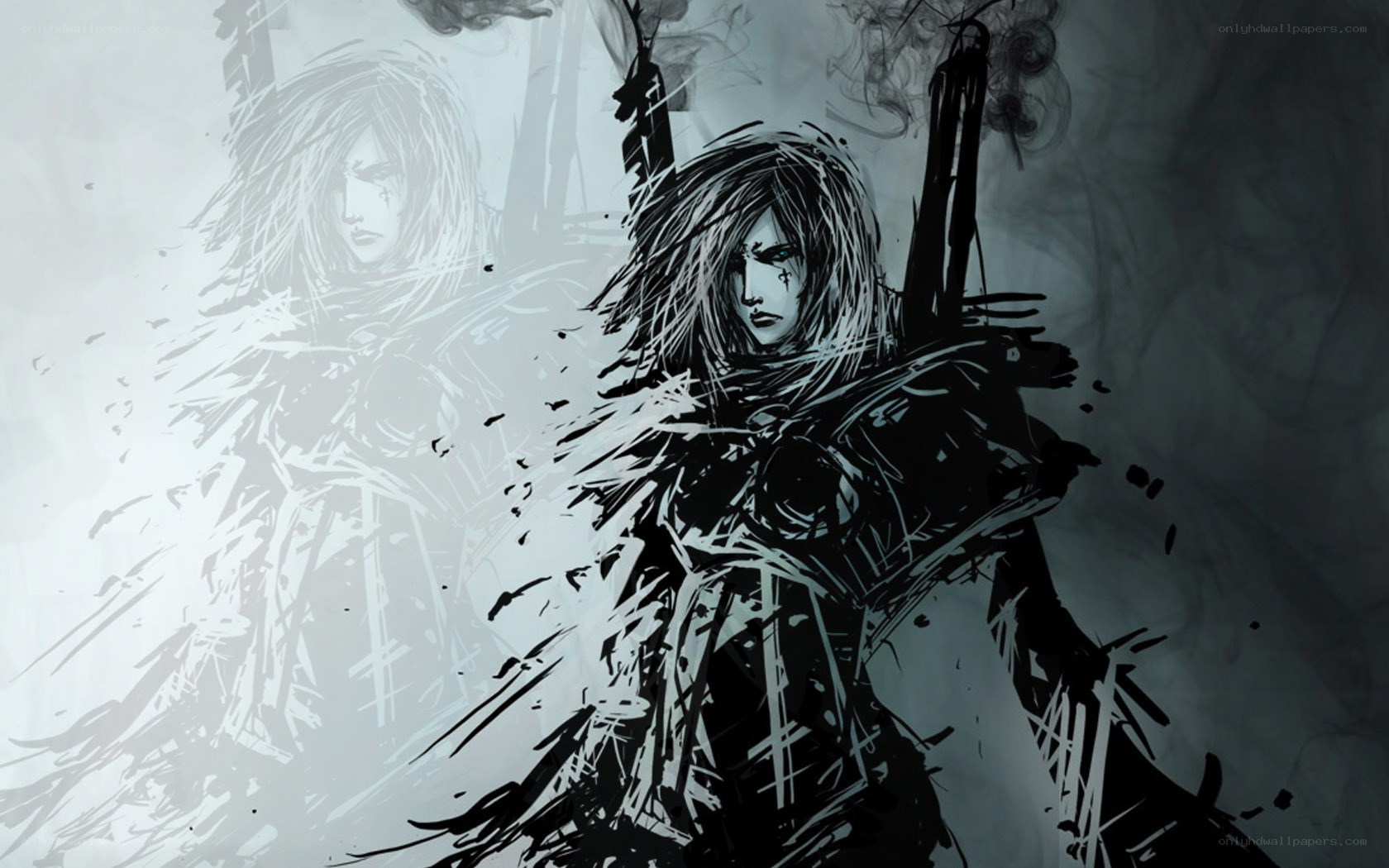 dark fantasy warrior art
