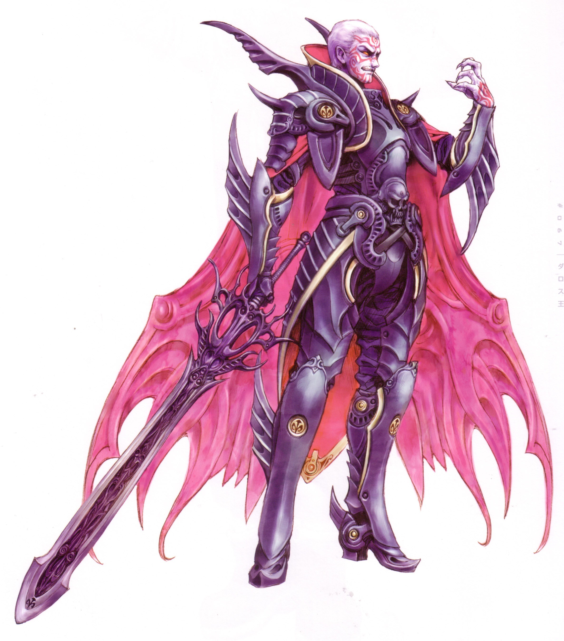 Dark fantasy warrior character