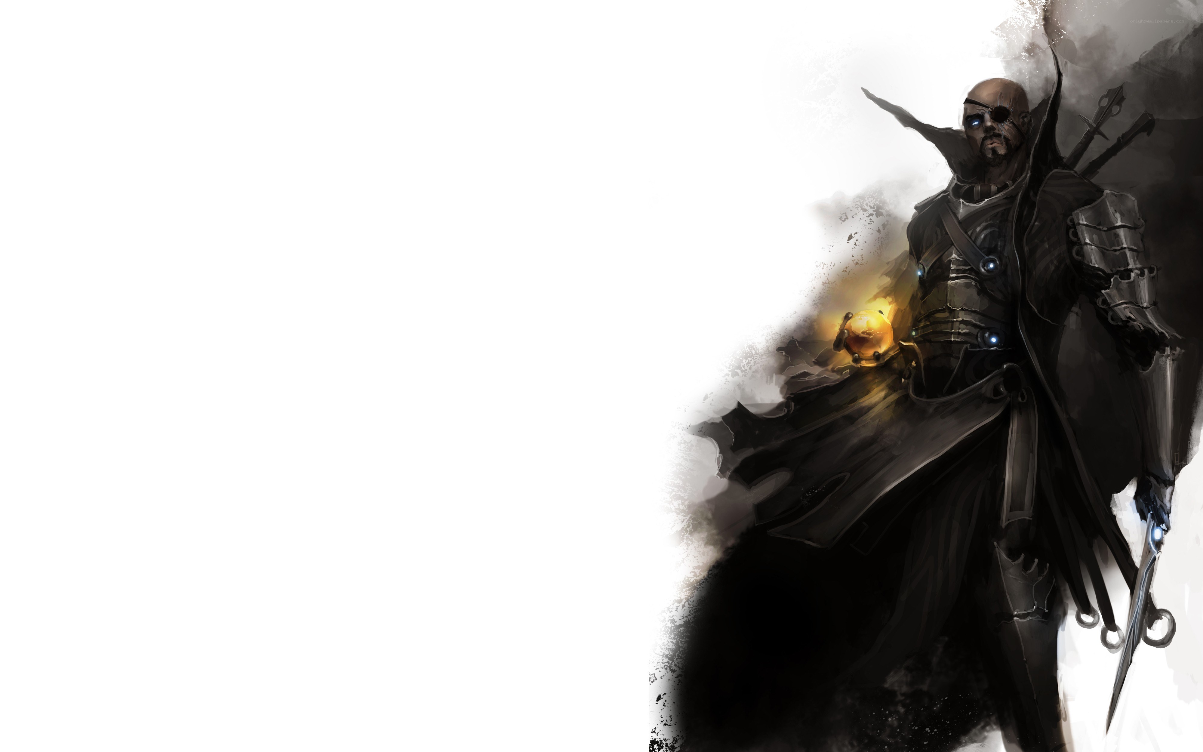 dark fantasy warrior character