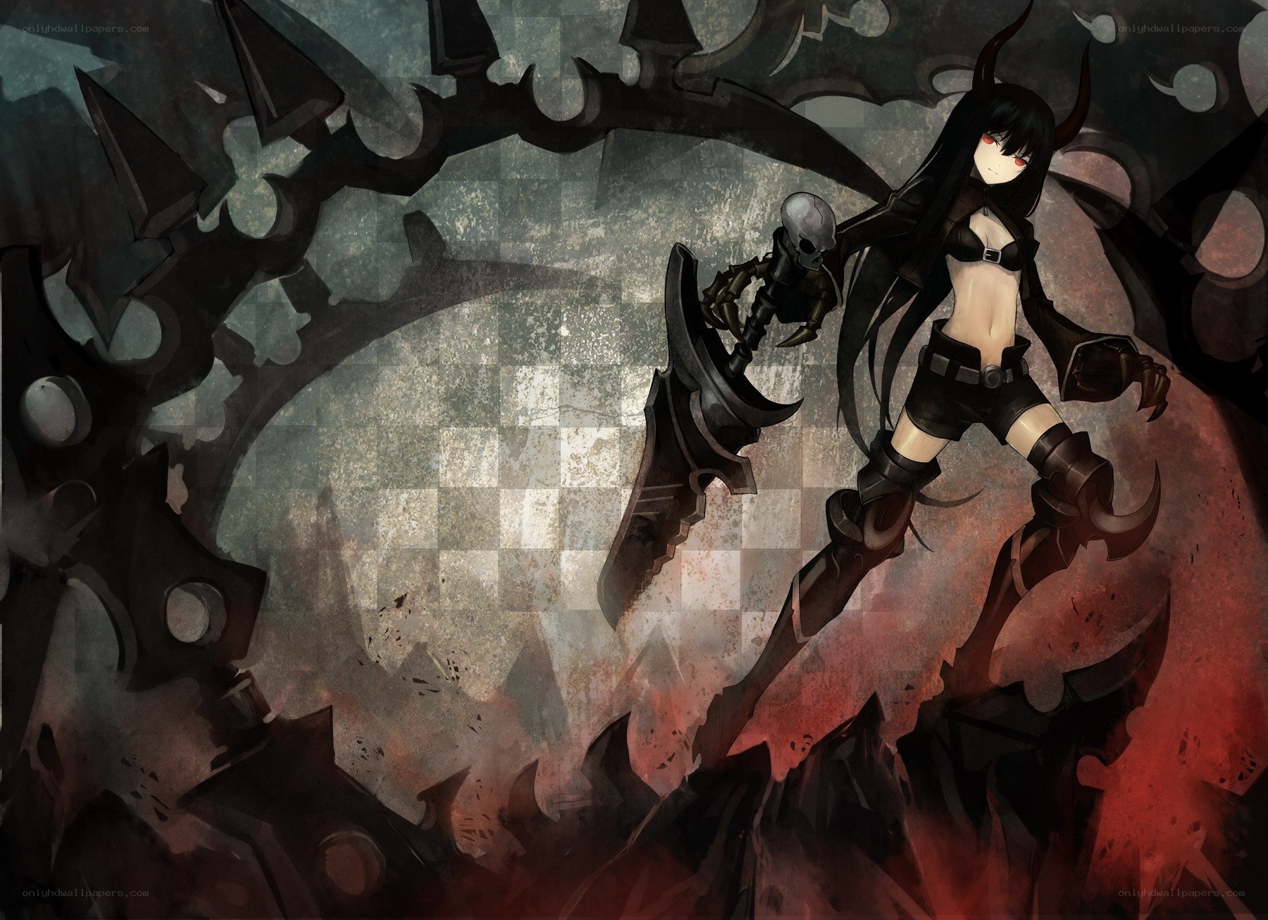 dark fantasy warrior girl