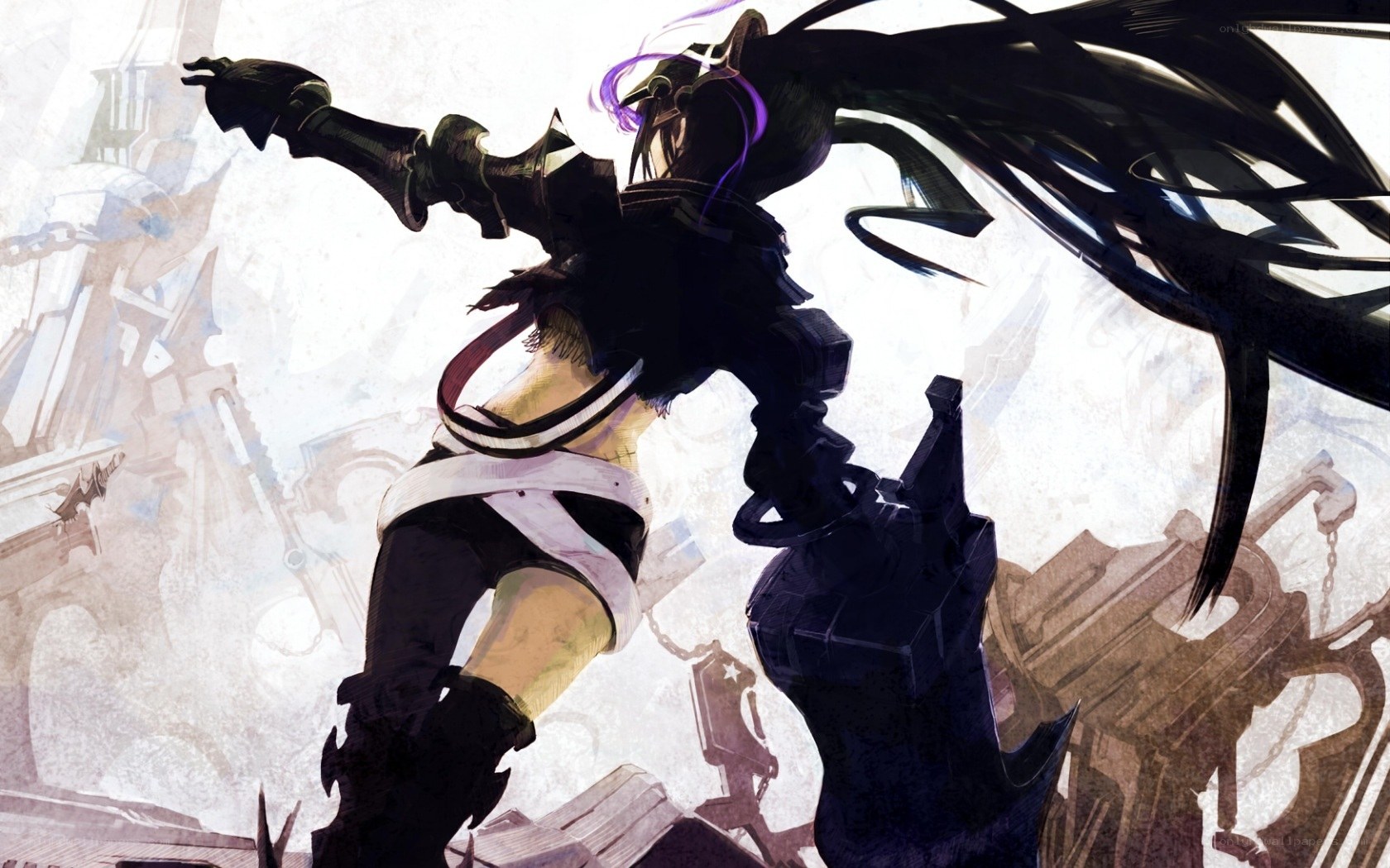 dark fantasy warrior in action