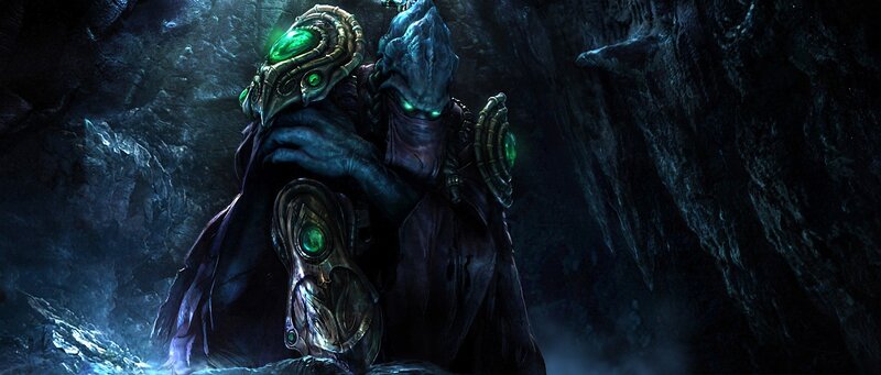 dark fantasy warrior in cave