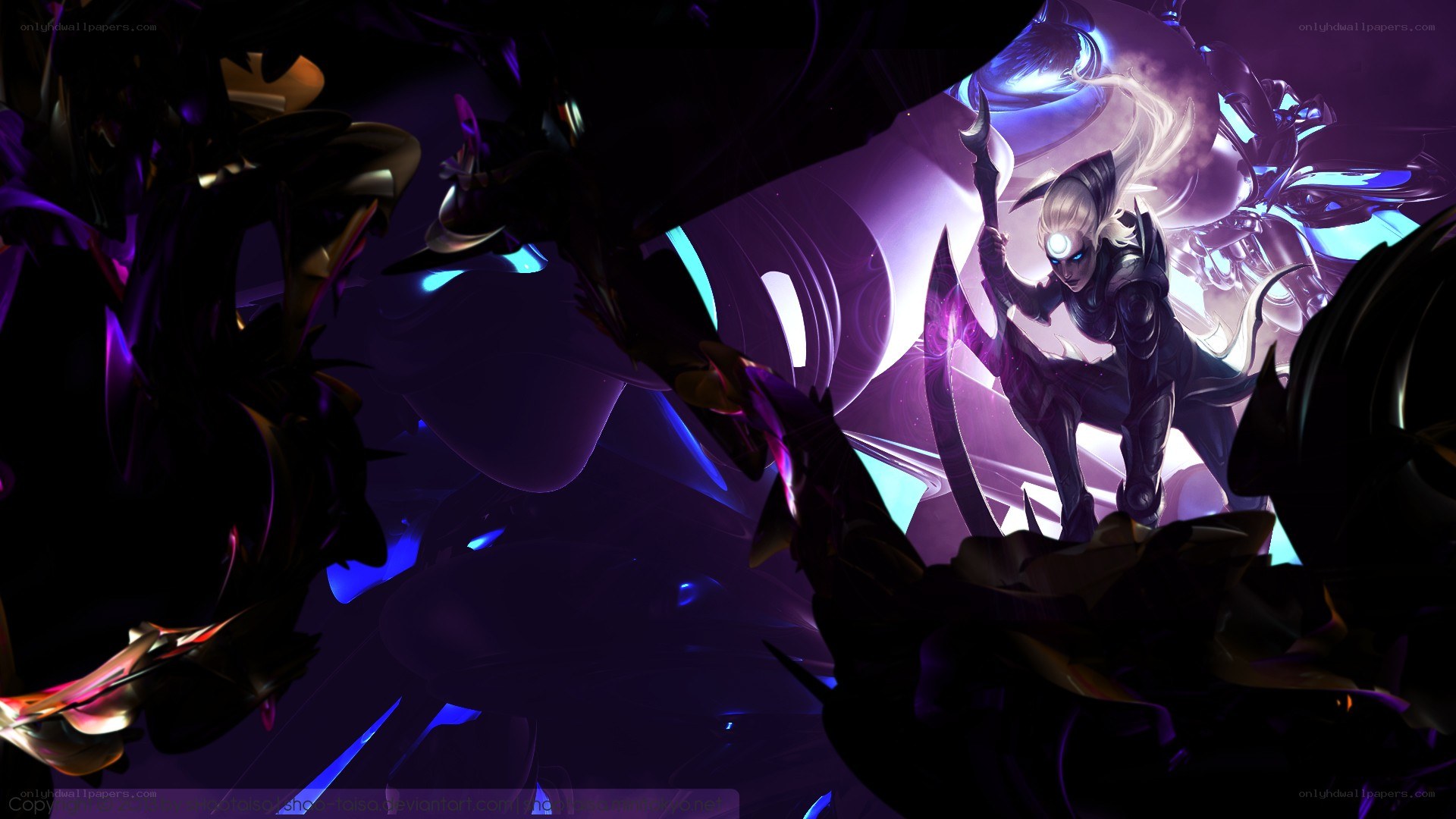dark fantasy warrior scene