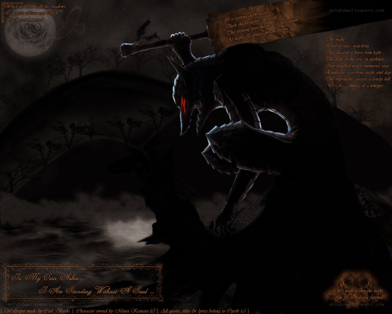 dark fantasy warrior scene
