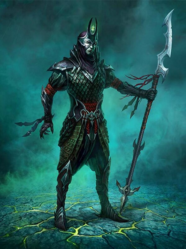 dark fantasy warrior with axe
