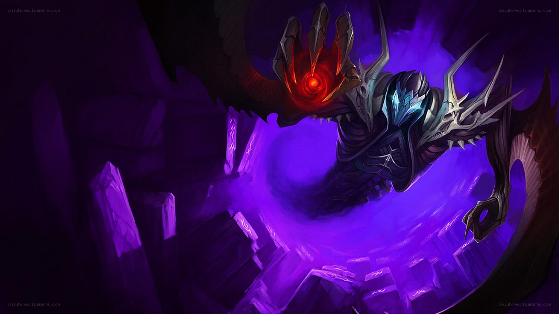 dark fantasy warrior with glowing hand