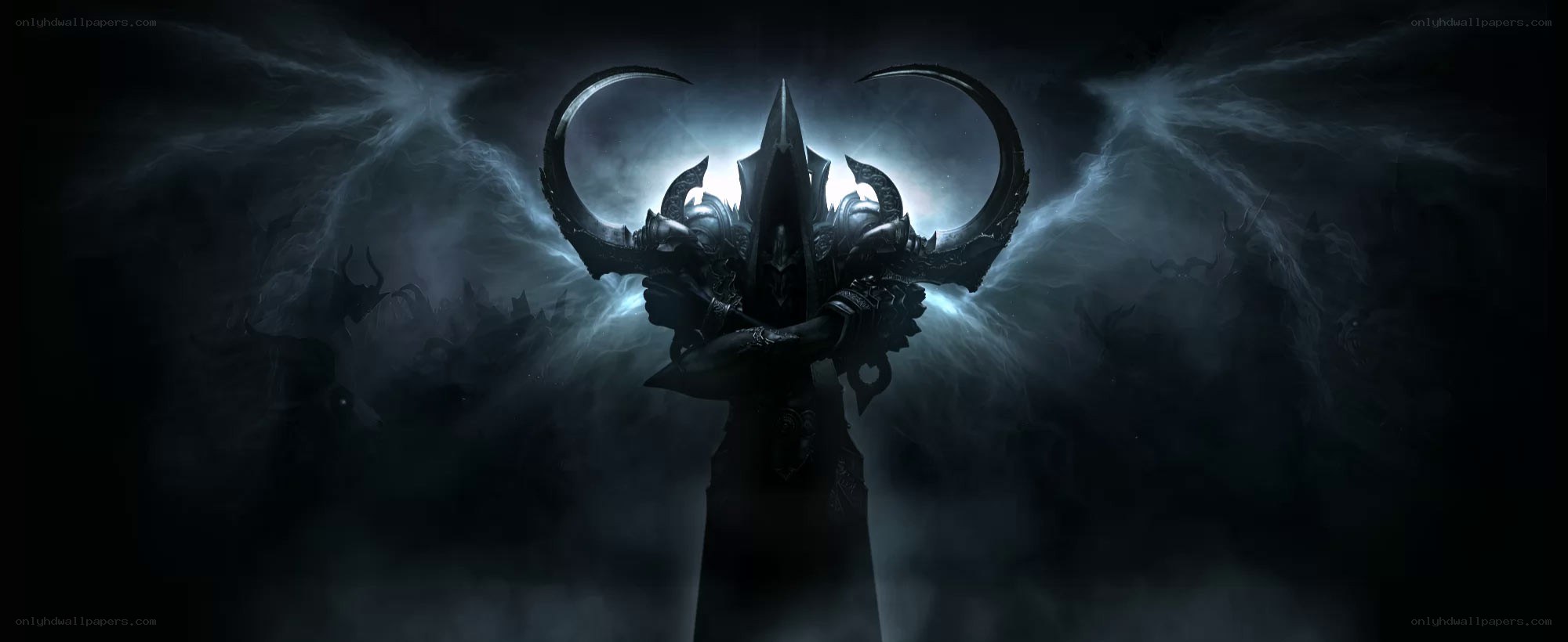 Dark fantasy warrior with horns