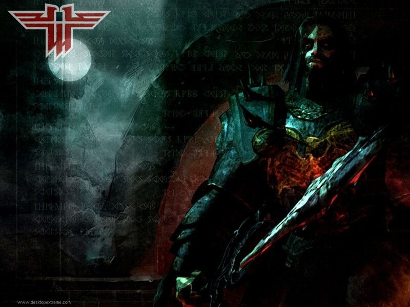 dark fantasy warrior with sword