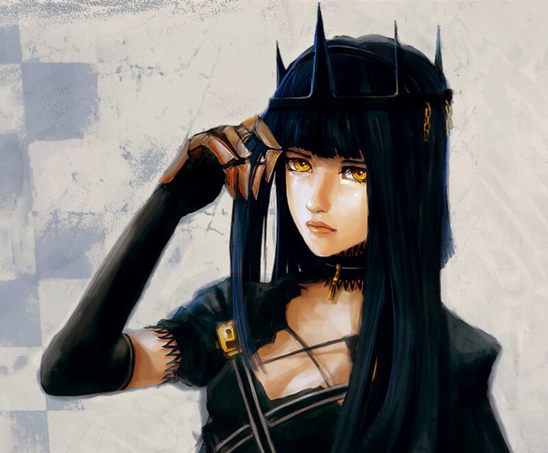 dark fantasy warrior woman