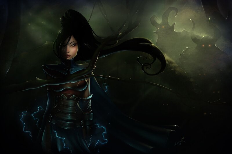 dark fantasy warrior woman