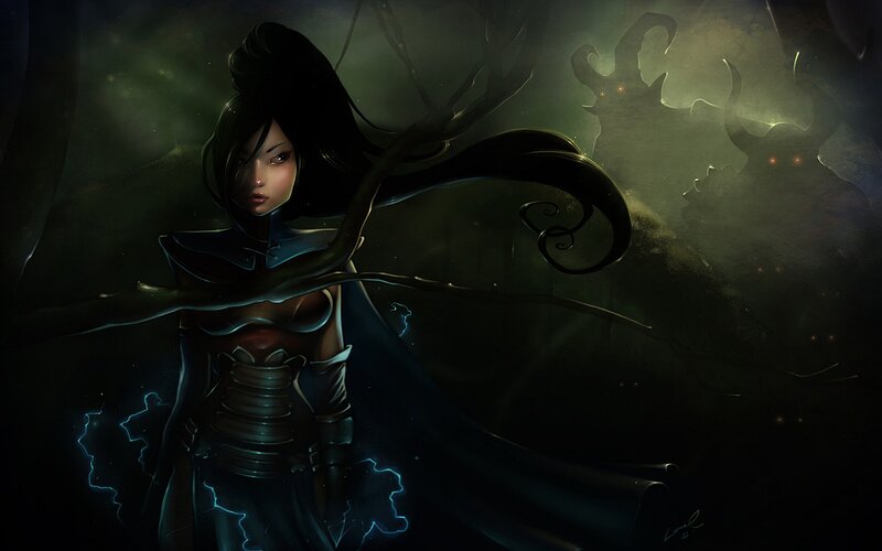 dark fantasy warrior woman