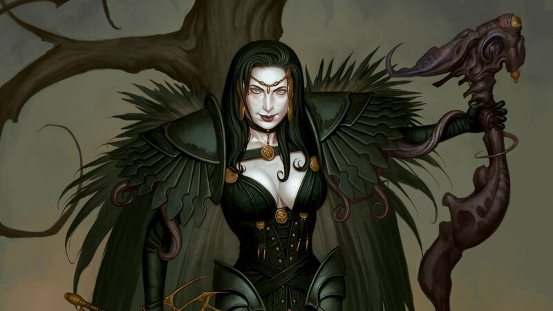 dark fantasy warrior woman