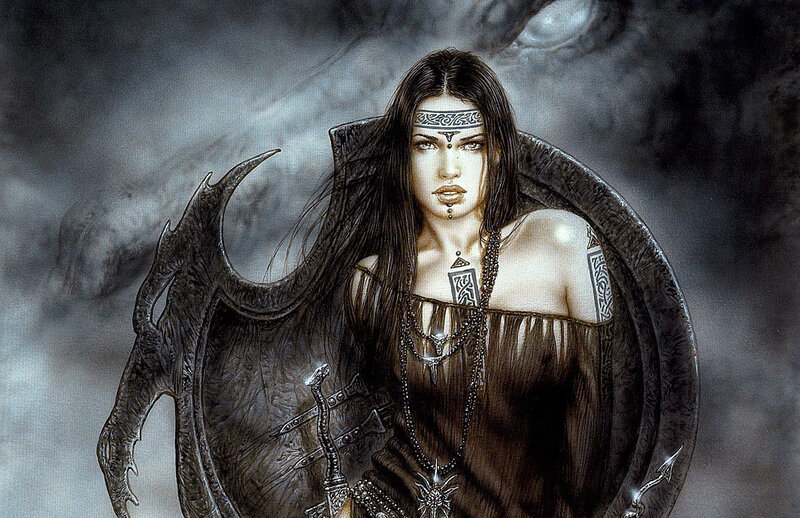 dark fantasy warrior woman
