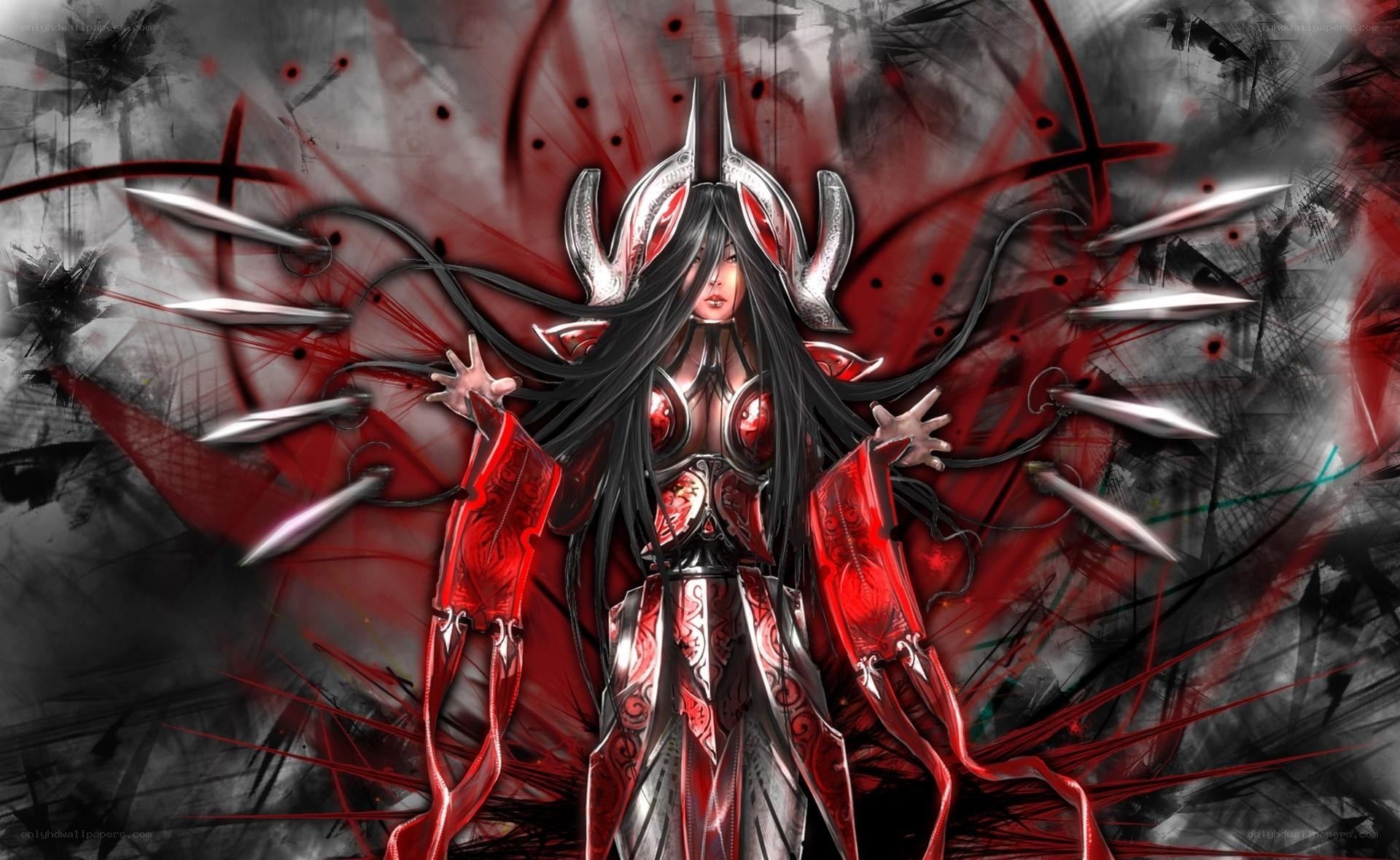 dark fantasy warrior woman