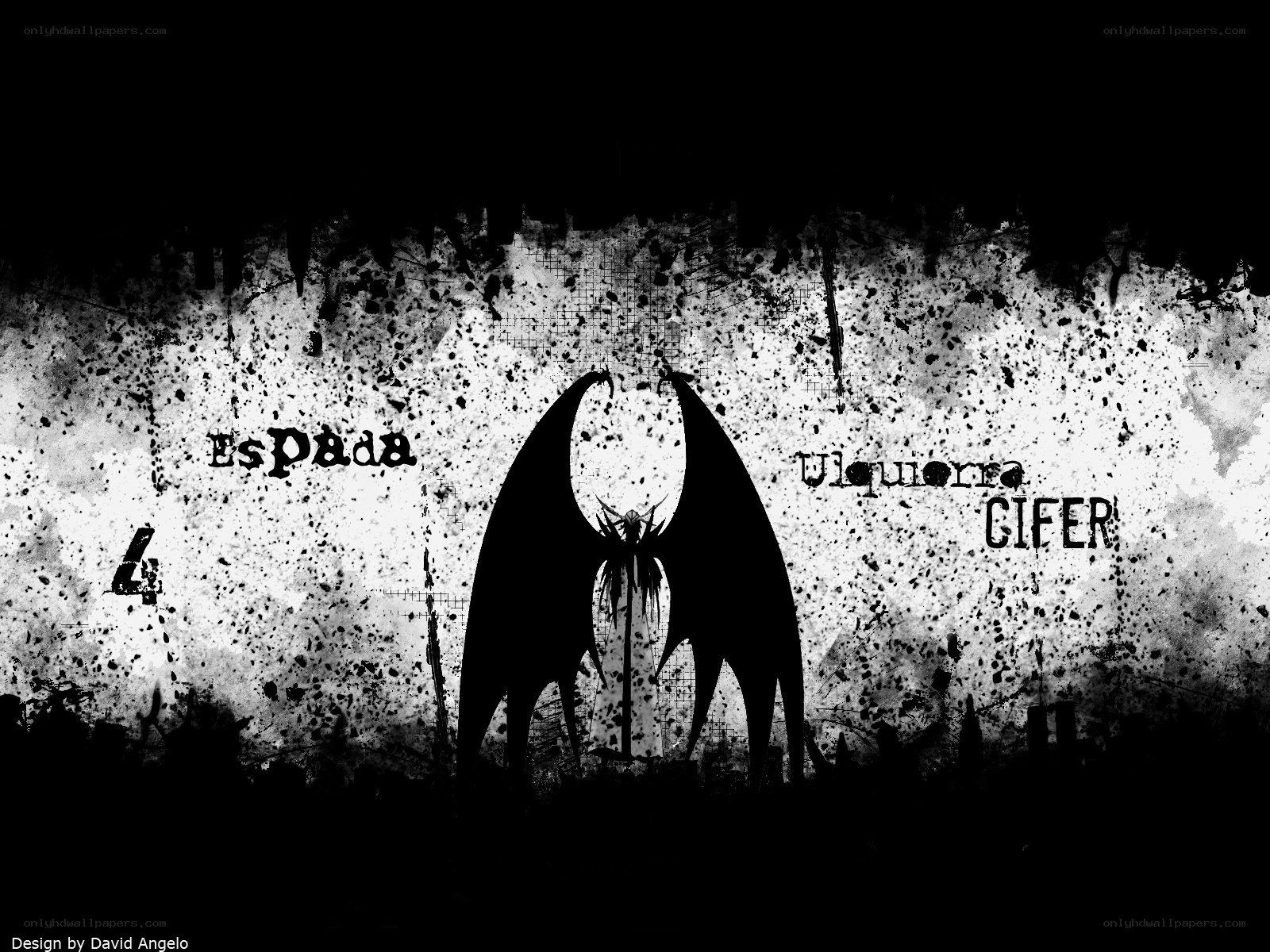 dark fantasy winged silhouette