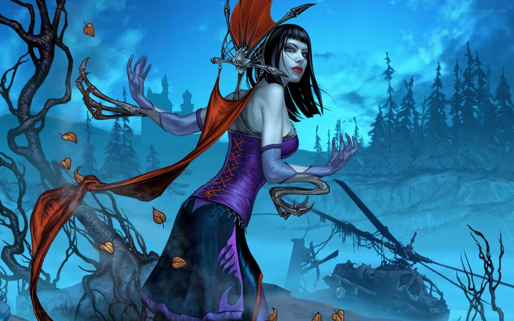 dark fantasy witch character