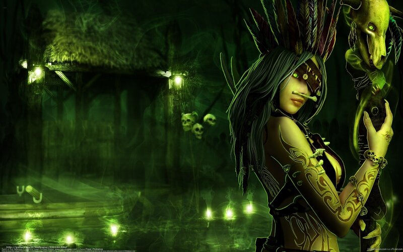 dark fantasy witch character