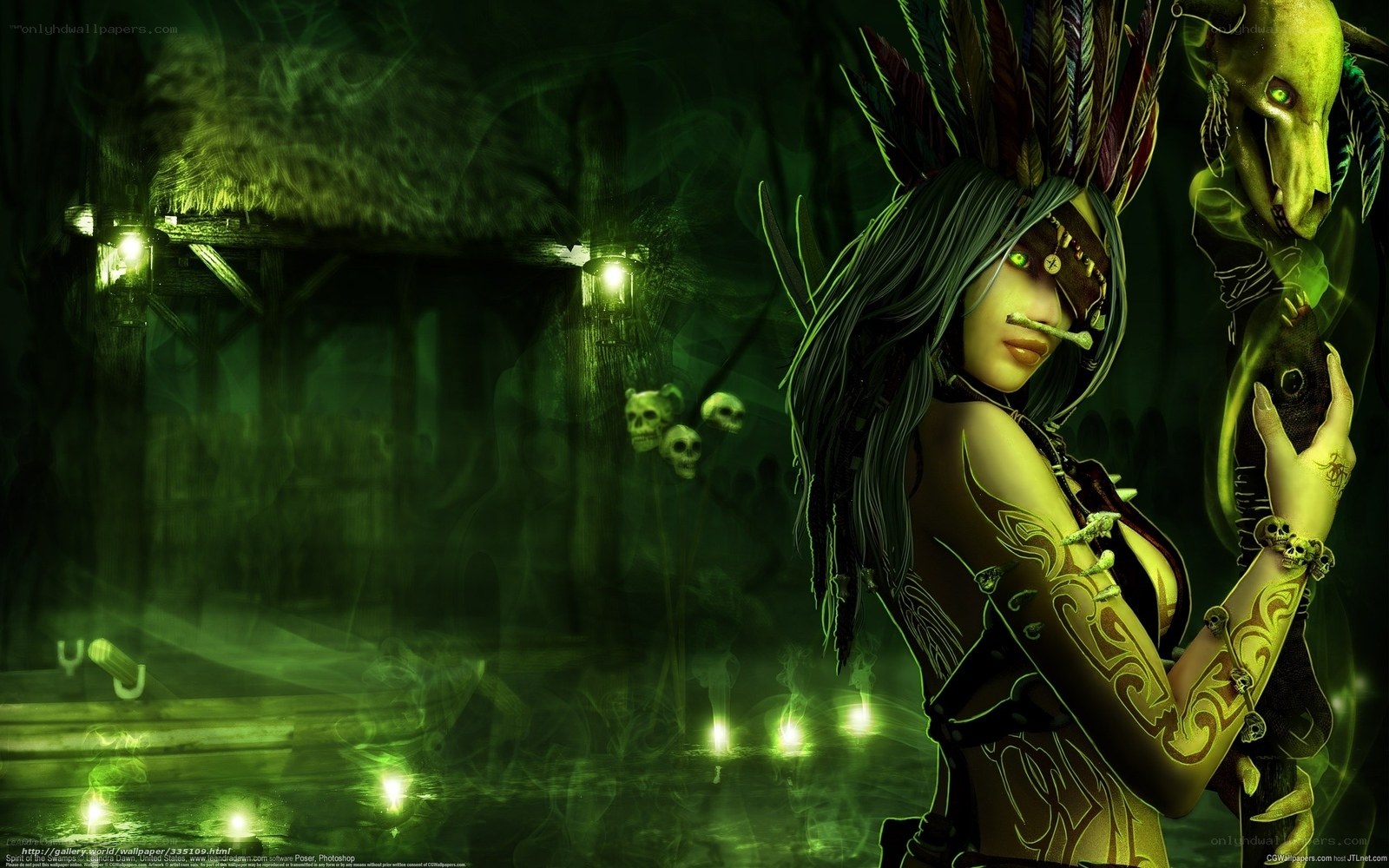 dark fantasy witch character