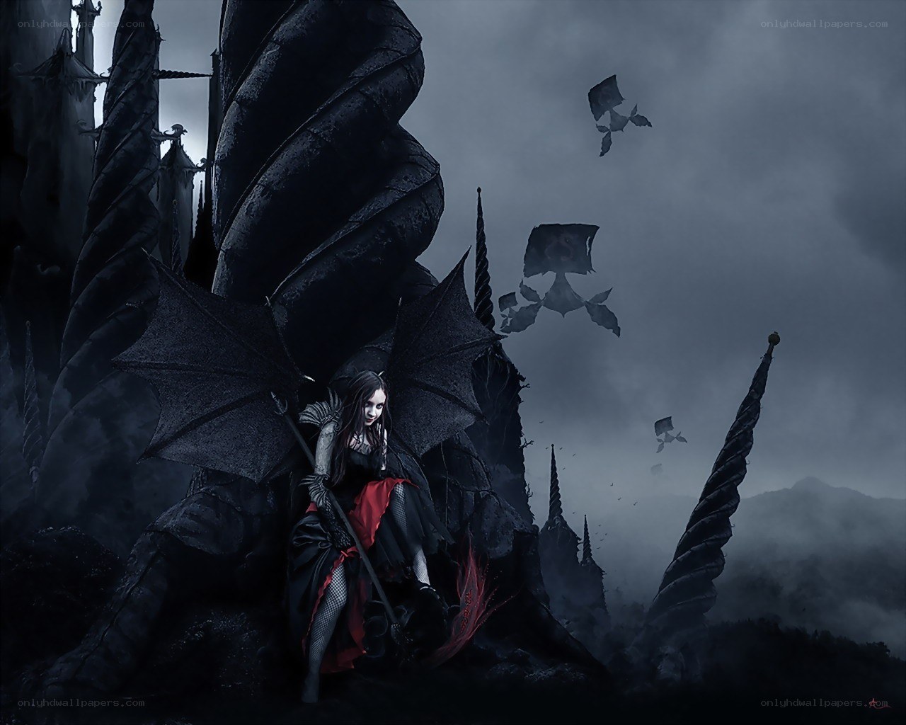 dark fantasy witch scene