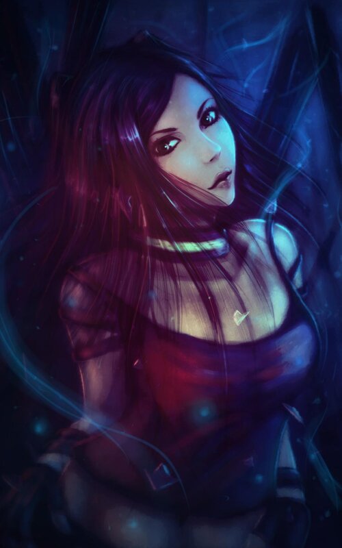 dark fantasy woman portrait