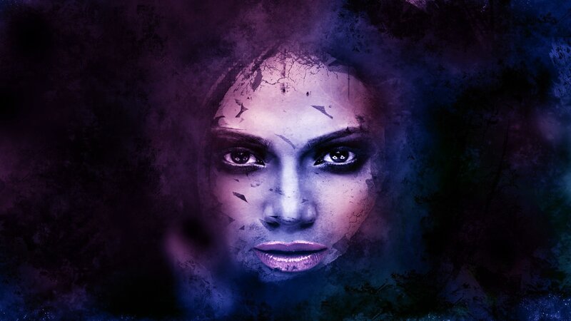 dark fantasy woman portrait