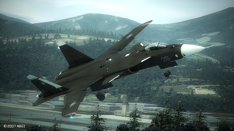 Dark Fighter Jet in Flight