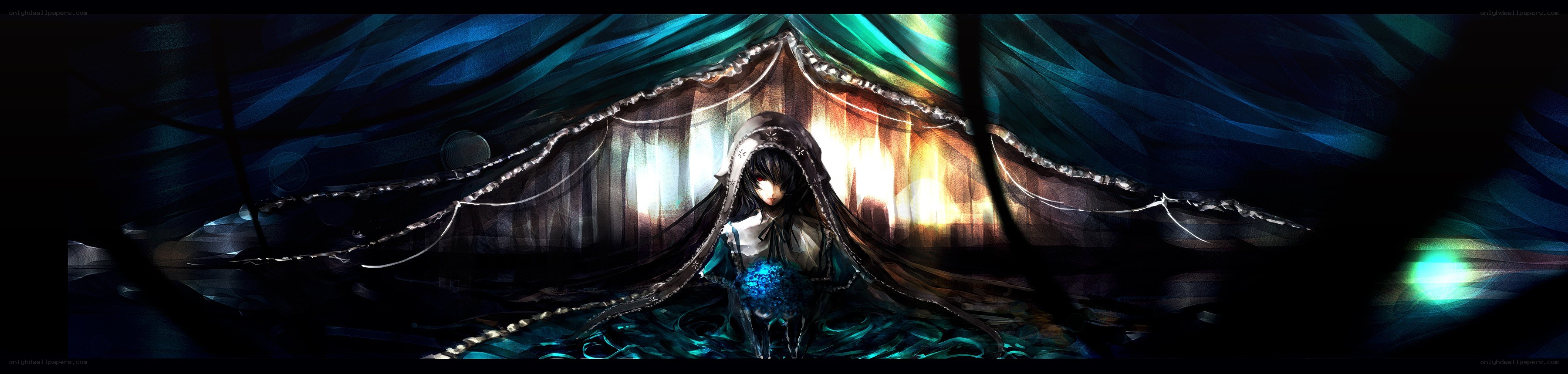 dark figure in a tent