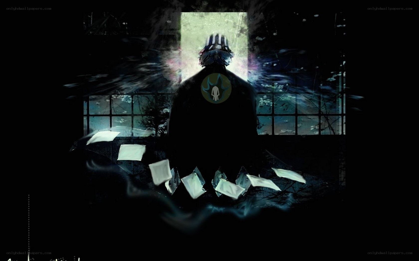 dark figure in a window