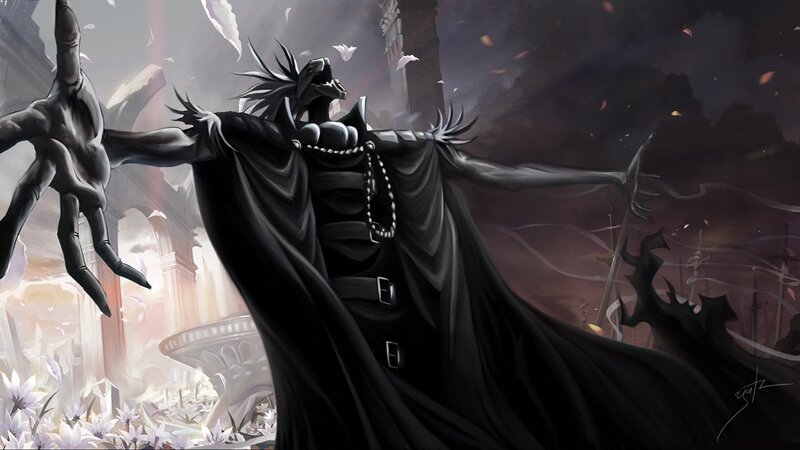 Dark Figure in Black Cloak