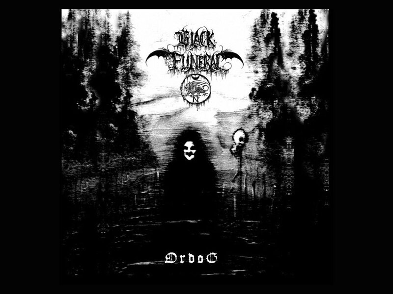 Dark Figure in Forest — Black