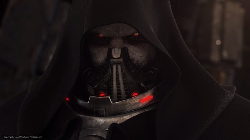 dark figure in hooded cloak