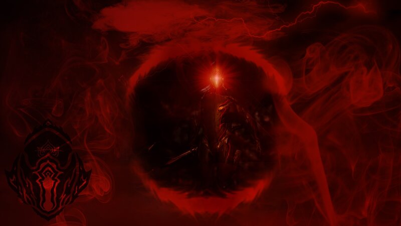 Dark Figure in Red Mist — Dramatic, Ominous