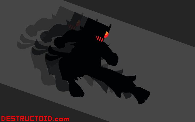 dark figure in shadow