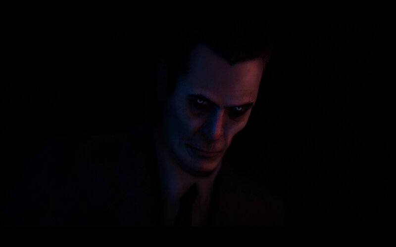 dark figure in shadow