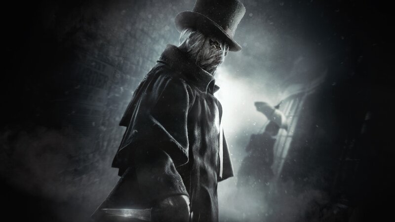 dark figure in top hat