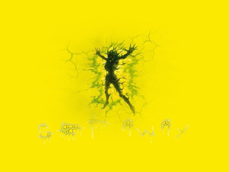 Dark Figure in Yellow