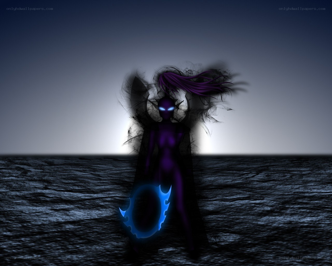 dark figure on a shore