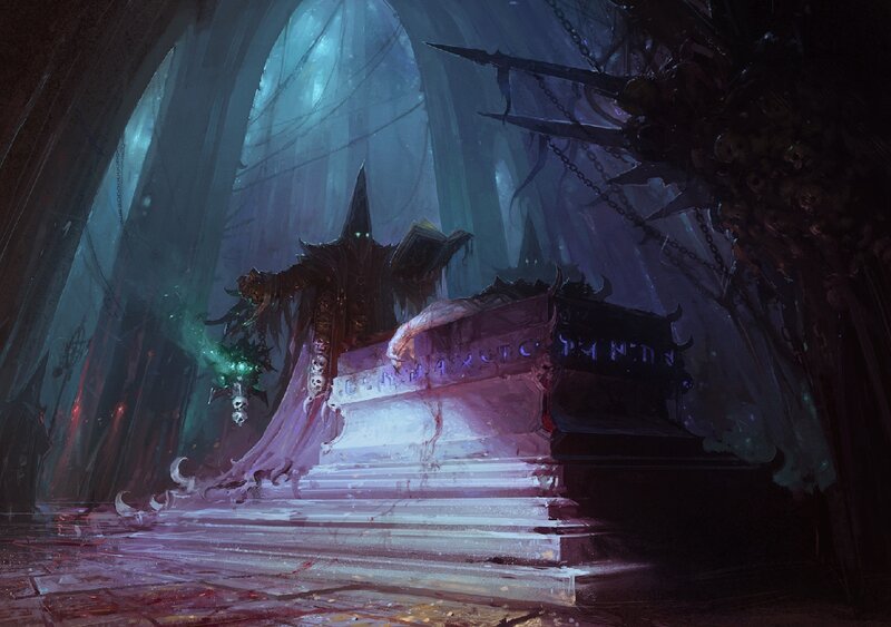 Dark Figure on Throne — Purple