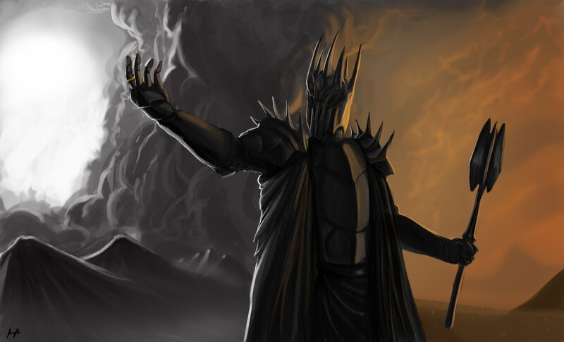 Dark Figure with Crown — Black