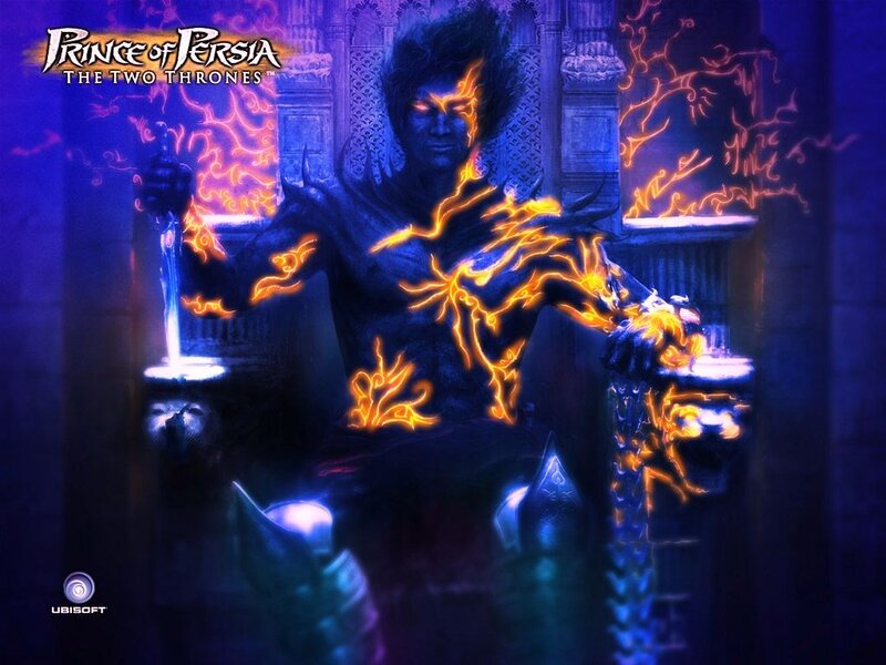 Dark Figure with Fire