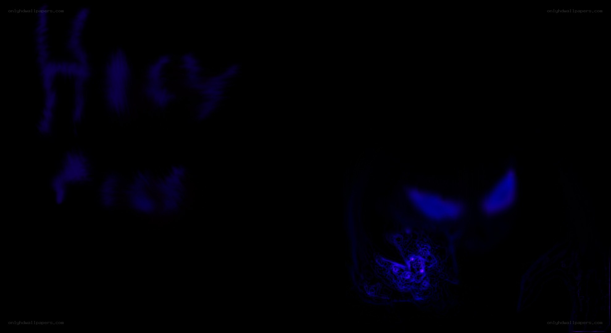dark figure with glowing eyes