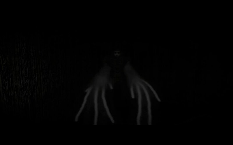 dark figure with glowing hands