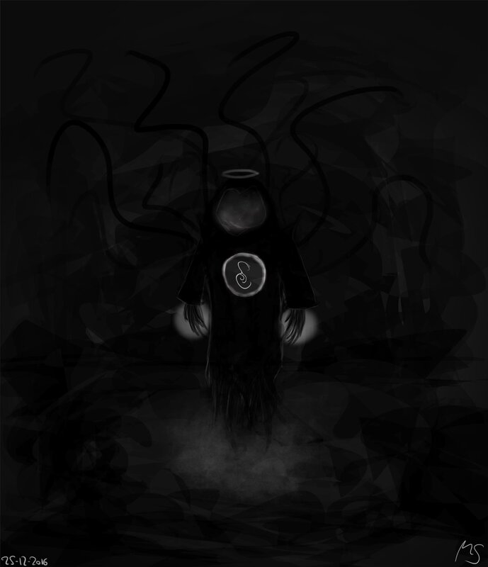 Dark Figure with Halo