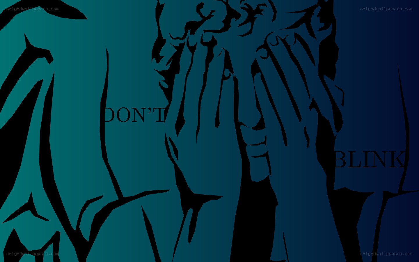dark figure with hands covering face