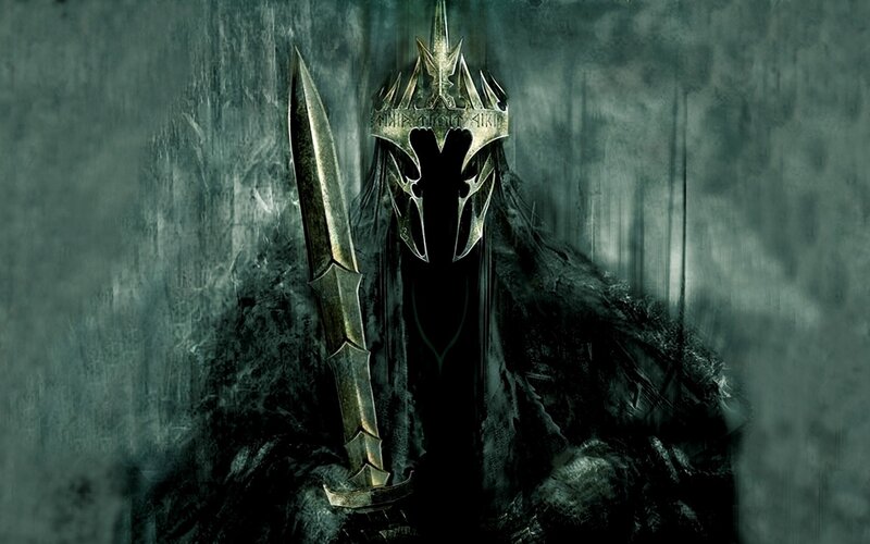 Dark Figure with Sword — Black, Dramatic, Ominous, Digital Art, Helmet
