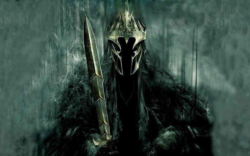 Dark Figure with Sword — Black, Dramatic, Ominous, Digital Art