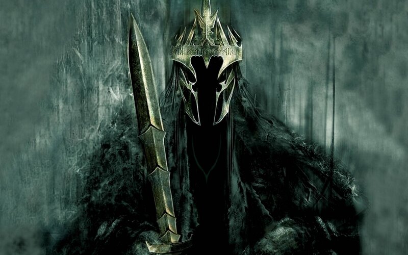 Dark Figure with Sword — Black, Dramatic, Ominous