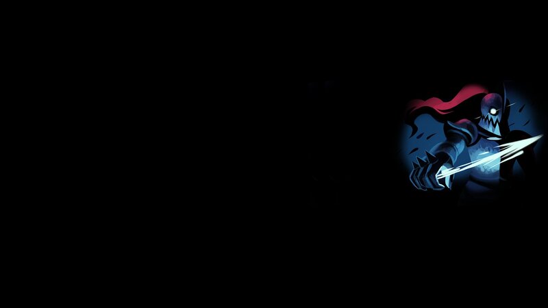 Dark Figure with Sword — Black, Dramatic