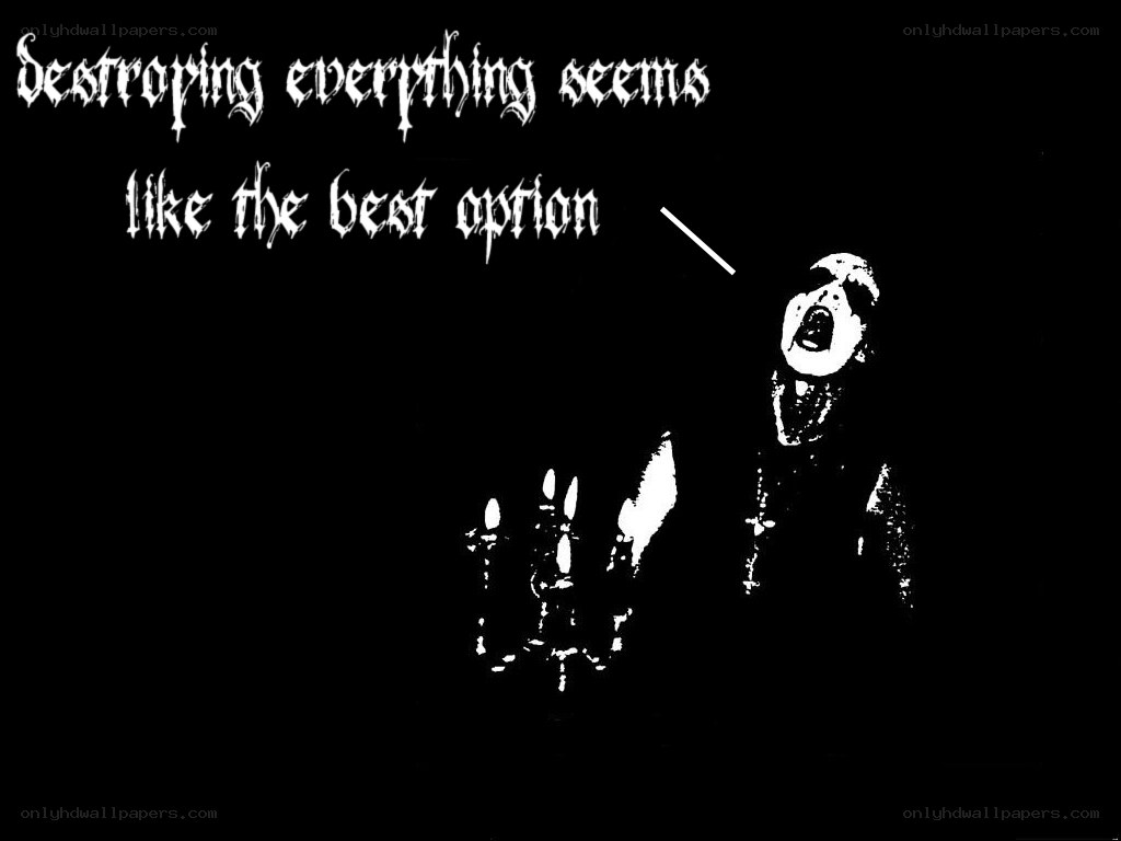 dark figure with text