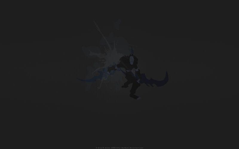 Dark Figure with Weapon — Black